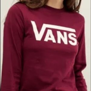 Juniors Vans Logo Long Sleeve